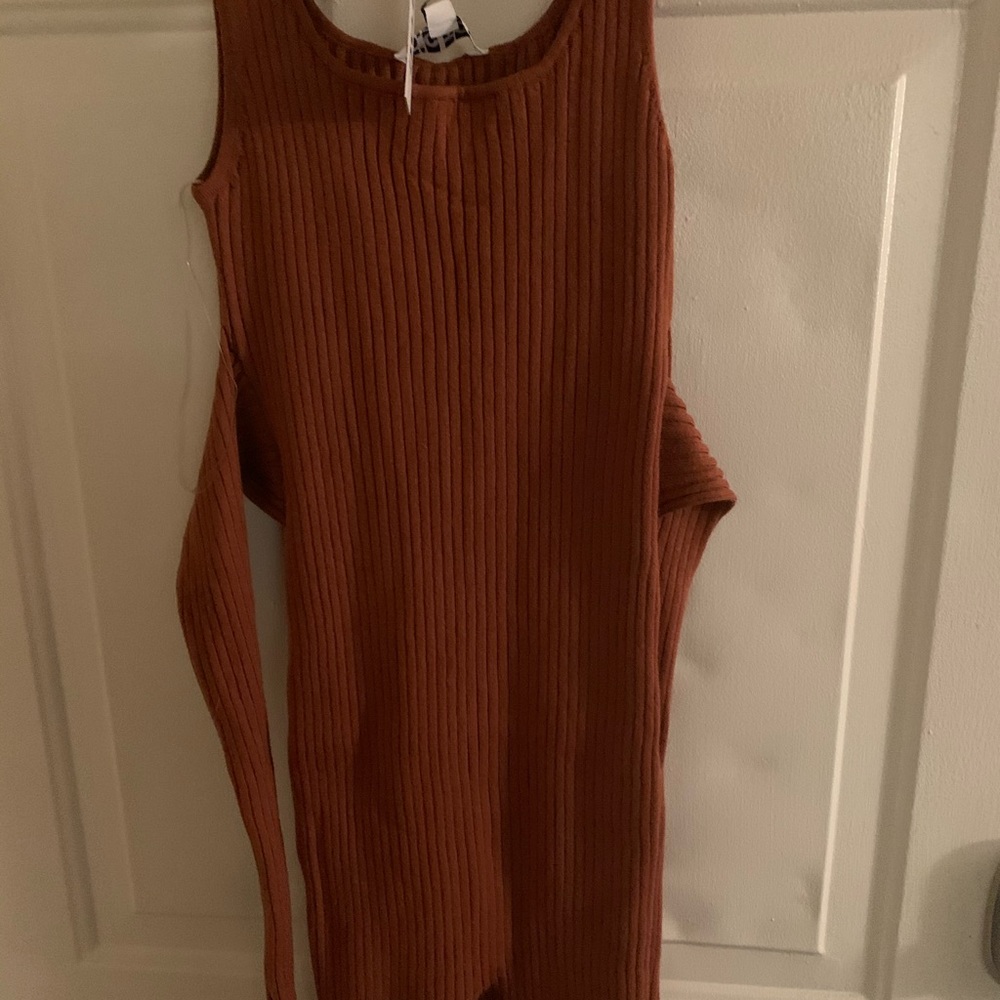 Copper wrap-around romper
